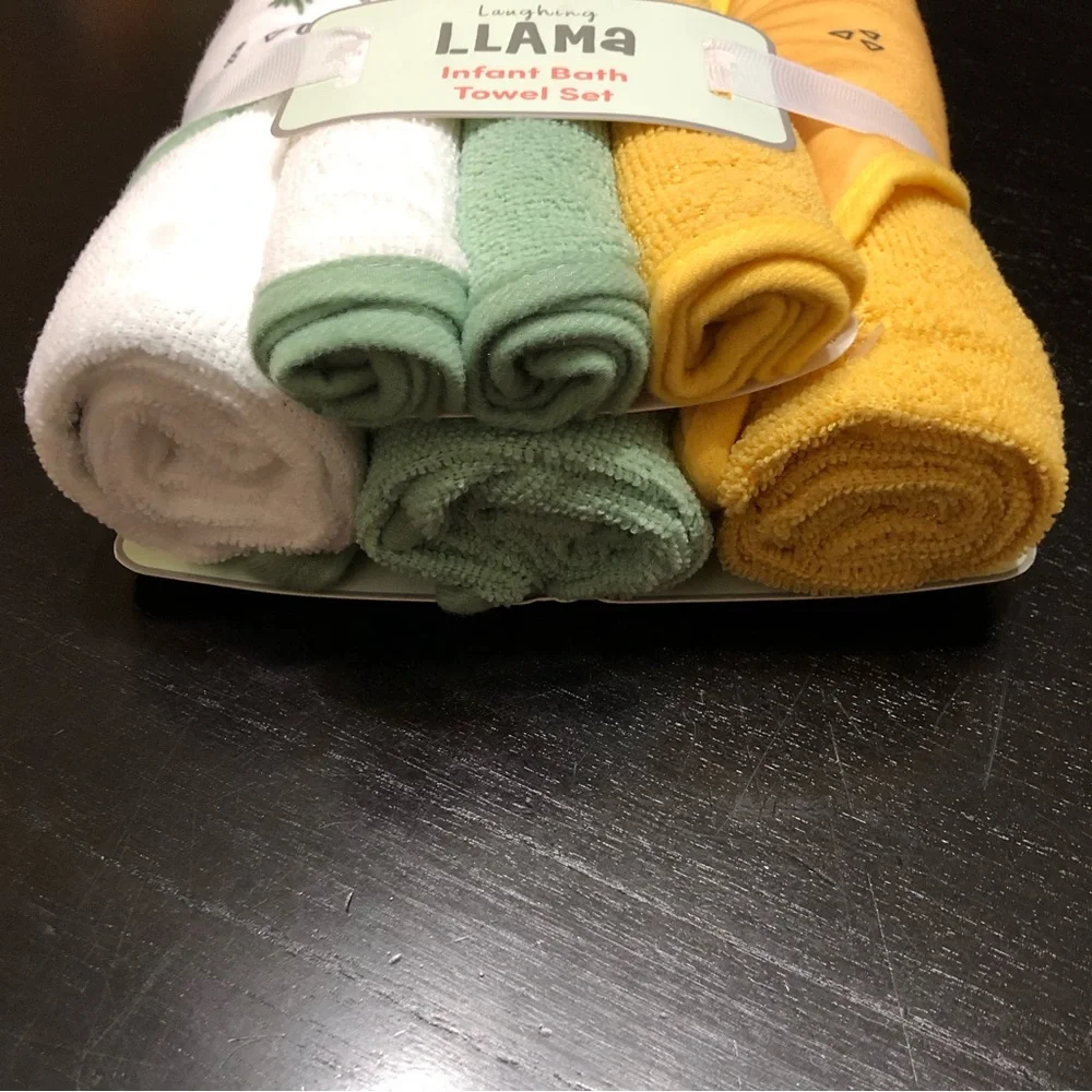 Laughing Llama Infant Bath Towel Set